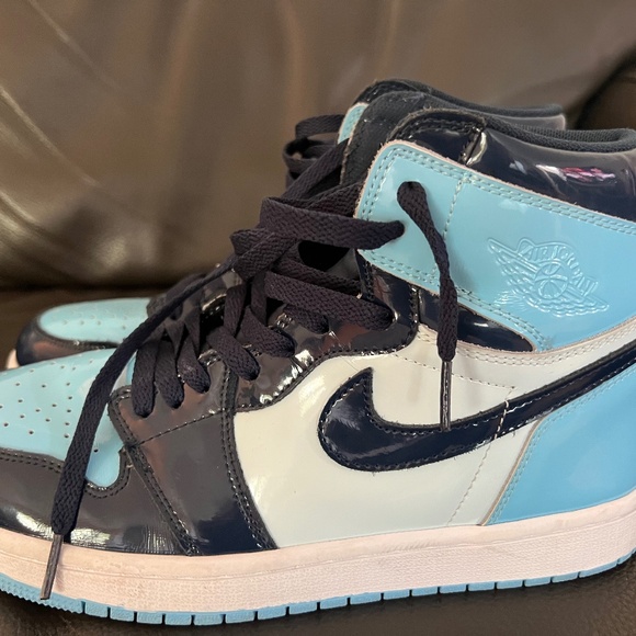 Nike Air Jordan 1 Mid Shoes Jordan 1 Retro High UNC Patent